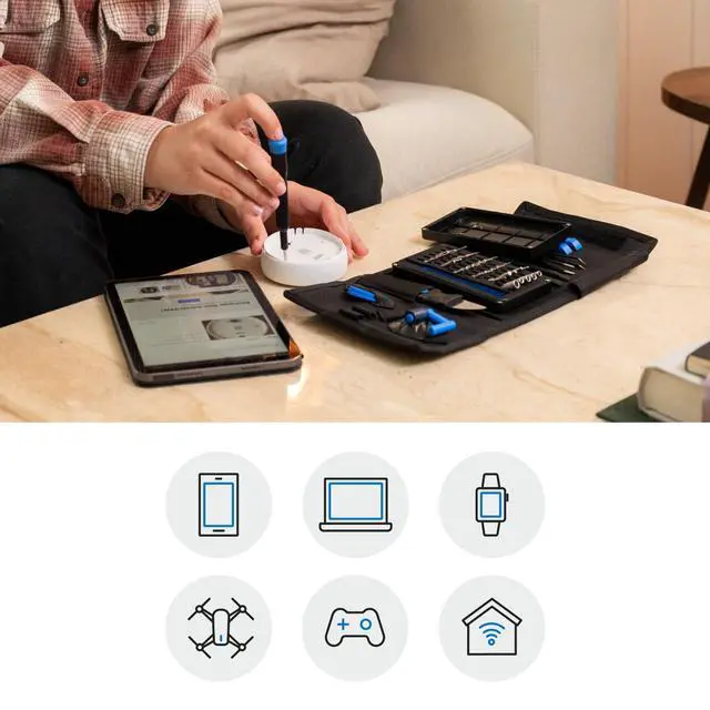 Alt view image 3 of 7 - Pro Tech Go Toolkit - Portable Electronics Repair Set