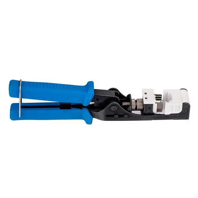 Alt view image 3 of 6 - 45° Angled Keystone Speed Termination Tool, Fast & Easy Time Saver Punch Down, 45-Degree RJ45 Cat5e Cat6 Cat6a Keystone Jack Installation, Ergonomic Grip