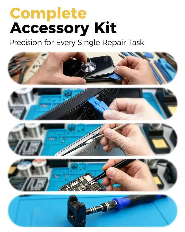 Alt view image 4 of 7 - 80 IN 1 Professional Computer Repair Tool Kit, Precision Screwdriver Set with 56 Bits, Magnetic Screwdriver Set for Laptop, PC, MacBook, Tablet, iPhone, PS4, Electronics, Gamer Tech Gifts for Men
