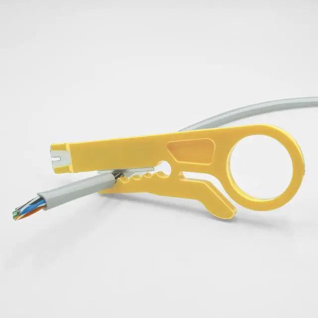 Alt view image 3 of 4 - 1+1Pack Keystone Jack Punch Down Stand and Small Plastic Punchdown Tool with Stripper