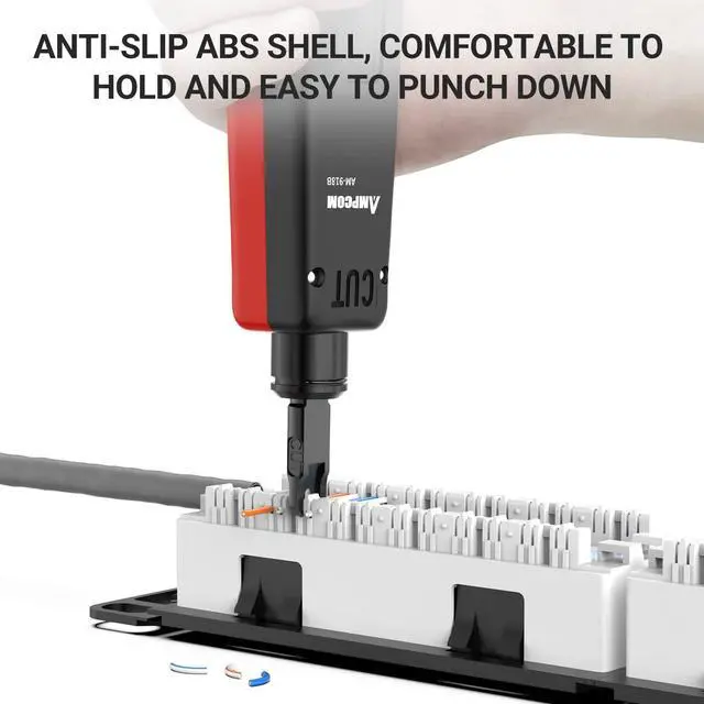 Alt view image 5 of 6 - RJ45 Punch Down Tool with Cable Hook - AM-918B