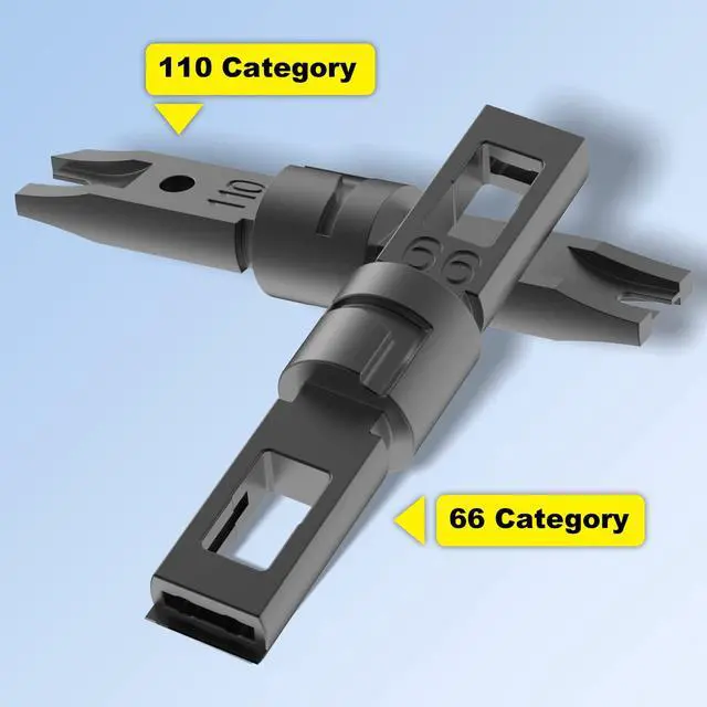 Alt view image 5 of 7 - Punch Down Tool 110 Ethernet Keystone Punch Tool with 110/66 Blades Blue 1 Pack