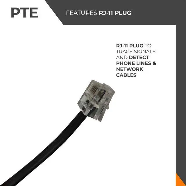 Alt view image 7 of 7 - Wire Tracer & Circuit Tester -Tone Generator & Probe Kit - Find & Trace Wires & Cables, Test Circuit Continuity, Network Telephone Line, Coaxial, Automotive - Features Alligator Clips & RJ11 Plug