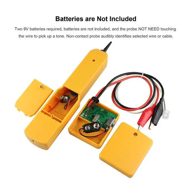 Alt view image 4 of 6 - Electrical Wire Tracer Circuit Tester w/Tone Generator & Probe Kit, Cable Signal Locator Tester, Test Circuit Continuity, Network Telephone Line, Automotive Circuit Identify Tools w/Clips & RJ11 Plug