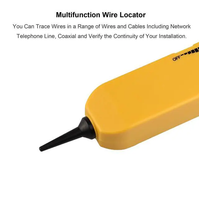 Alt view image 5 of 6 - Electrical Wire Tracer Circuit Tester w/Tone Generator & Probe Kit, Cable Signal Locator Tester, Test Circuit Continuity, Network Telephone Line, Automotive Circuit Identify Tools w/Clips & RJ11 Plug