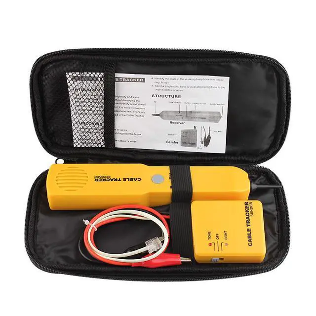 Alt view image 6 of 6 - Electrical Wire Tracer Circuit Tester w/Tone Generator & Probe Kit, Cable Signal Locator Tester, Test Circuit Continuity, Network Telephone Line, Automotive Circuit Identify Tools w/Clips & RJ11 Plug