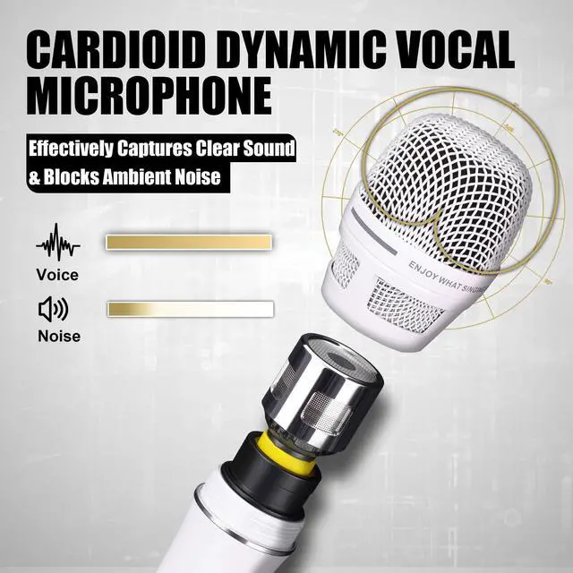 Alt view image 3 of 7 - Dynamic Microphone - Premium Handheld Wired Mic with 16ft XLR to 1/4" Audio Cable - Professional Cardioid Vocal Microphone for Singing, Speaking, Karaoke & Living Stage