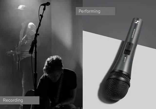 Alt view image 2 of 6 - E825-S Handheld Cardiod Dynamic Microphone with On/Off Switch