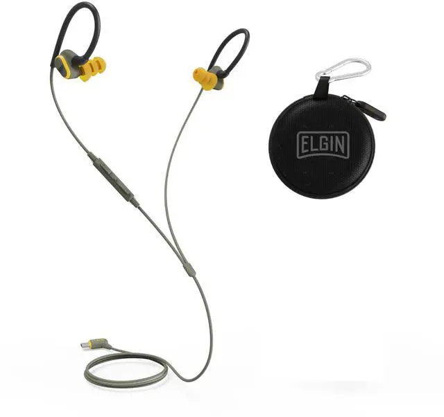Main image of Rumble Wired Earplug Headphones, 27 dB NRR Waterproof Hearing Protection Earbuds w/Noise-Isolating Mic & in-Line Controller, OSHA Compliant, ANSI Certified, Kevlar Reinforced Cable, IP67, USB-C