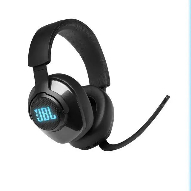 Alt view image 4 of 7 - Quantum 400 - Wired over-ear gaming headset with game-chat balance dial, JBL QuantumSURROUND and DTS, Voice focus directional flip-up mic and memory foam ear cushions (Black)