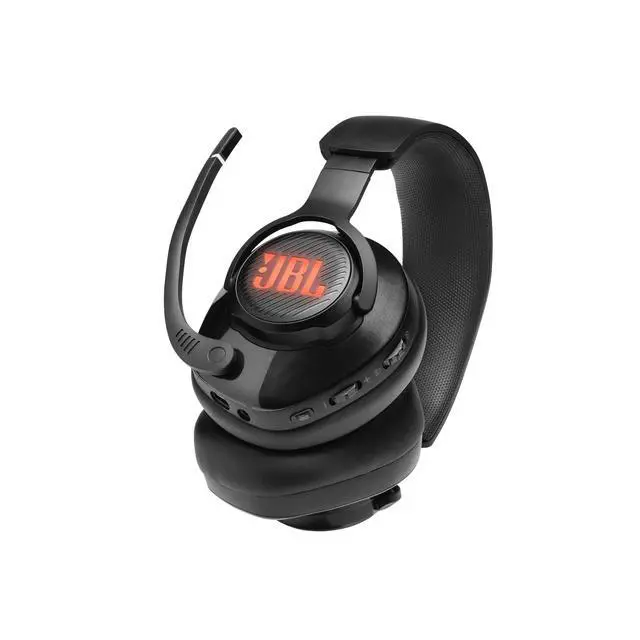 Alt view image 7 of 7 - Quantum 400 - Wired over-ear gaming headset with game-chat balance dial, JBL QuantumSURROUND and DTS, Voice focus directional flip-up mic and memory foam ear cushions (Black)