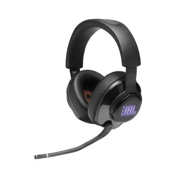 Alt view image 6 of 7 - Quantum 400 - Wired over-ear gaming headset with game-chat balance dial, JBL QuantumSURROUND and DTS, Voice focus directional flip-up mic and memory foam ear cushions (Black)