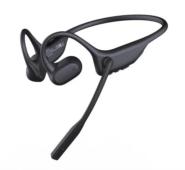 Main image of Open Ear Headphones with Mic, Wireless Headset with AI Noise Cancellation Microphone Bluetooth 5.3 Bluetooth Headset with Mic Air Conduction Headphones for Work Call Meeting Driving