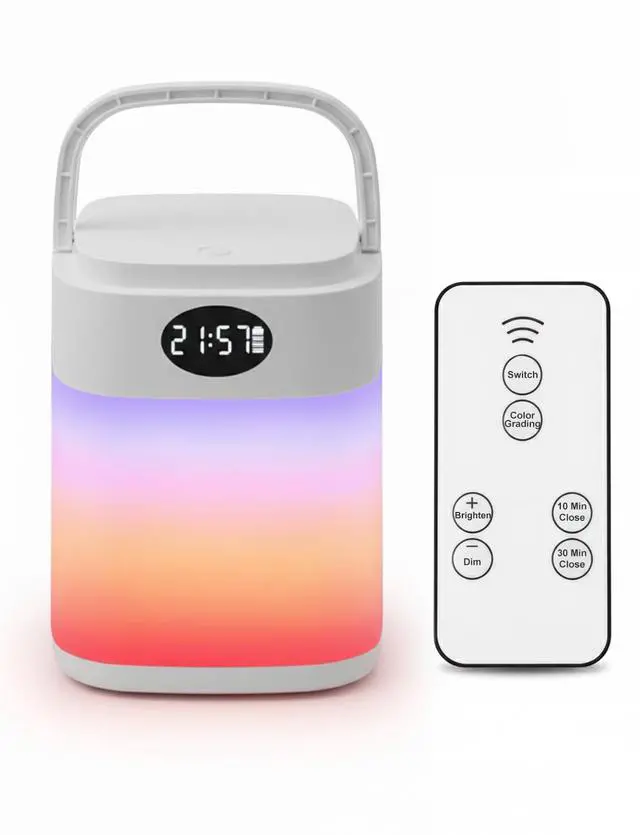 Main image of RGB Touch Table Lamp, Dimmable Small RGB Bedside Bed Lamp for Bedroom, Cordless LED Night Desk Lamp Rechargeable Color Changing Nightstand Mood Cozy Lamp for Living Room Baby Nursery
