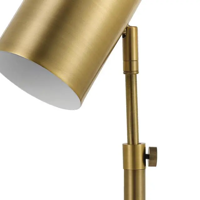 Alt view image 4 of 6 - 52097 Pratt 18" Desk Lamp, Matte Brass Finish, Adjustable Height, in-Line Rocker On/Off Switch