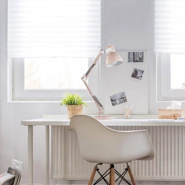 Alt view image 5 of 6 - 52028 28" Swing Arm Architect Desk Lamp, Matte Rose Finish, White Accents, Rotary Switch on Shade, Partially Adjustable Arm, Modern Lighting for Bedroom or Office, E26 Base