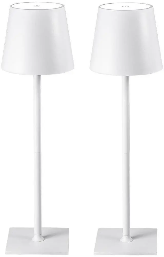 Main image of 2 Pack Cordless Table Lamps, 3 Colors Stepless Dimming, 5000mAh Rechargeable Battery LED Desk Lamp for Bedroom/Couple Dinner/Desk/Cafe/Dining Room/Terrace