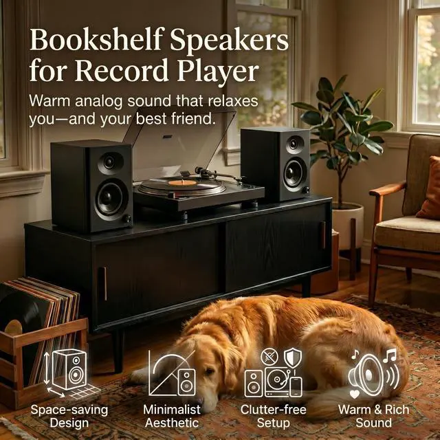 Alt view image 5 of 7 - Audio Computer Speakers for Desktop PC, Bluetooth Wooden Stereo Sound