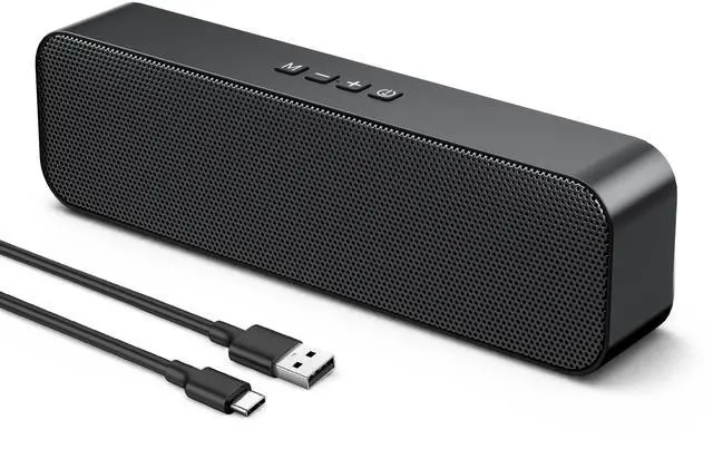 Main image of Computer Speakers for Desktop PC,USB Powered & Plug and Play,with Bluetooth 5.3/3.5mm AUX,Small Laptop Soundbar with Stereo Fits Under Monitor for Office Work,Gaming,Music