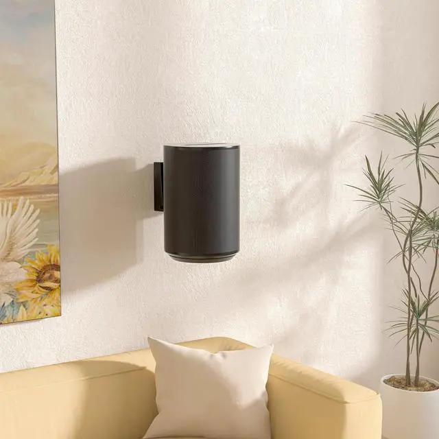 Alt view image 7 of 7 - Speaker Wall Mount for Sonos Era 100,Tilt & Swivel Speaker Shelf Bracket for Better Audio Enjoyment,Cable Management,Hold up to 6.6lbs (1 Pack Black)