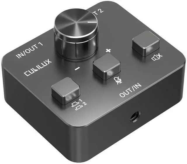 Main image of AS-J3 TRRS 3.5mm Headphone Switcher (Microphone Signal Supported), 1/8 4-Pole Headset Selector, Bidirectional 2-In-1-Out or 1-In-2-Out Stereo A/B Audio Switcher for PC Laptop Computer