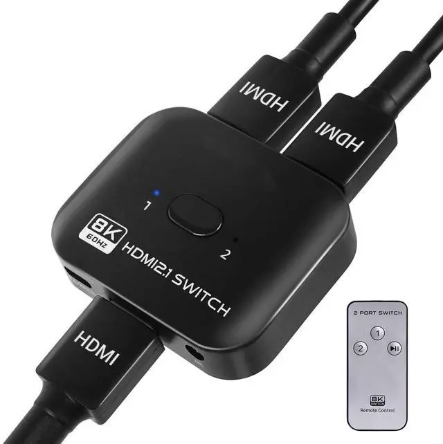 Main image of 8K HDMI Switch Splitter 2 in 1 Out, Bi-Directional Switcher Support 48Gbps 4K@120Hz 8K@60Hz 4K@144Hz for PS5/PS4,HDTV,Xbox,Fire Stick
