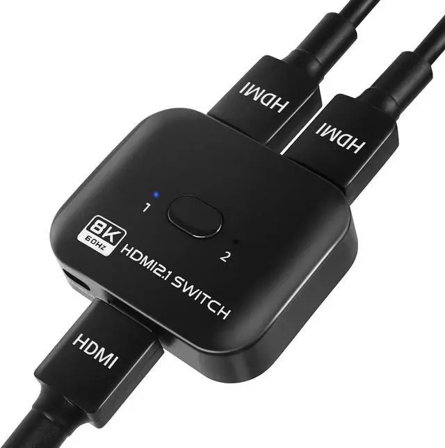 Main image of 8K Bi-Directional HDMI Switch 2 in 1 Out, 4K@120Hz 8K@60Hz HDMI Splitter Switch, Supports HDR, 3D, Dolby for PS4/5, HD TV