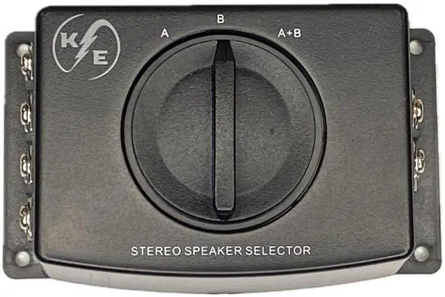 Main image of A/B A B A+B Stereo Speaker Selector Switch Switcher Combiner 2 Way Black Box