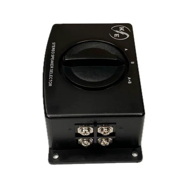 Alt view image 3 of 5 - A/B A B A+B Stereo Speaker Selector Switch Switcher Combiner 2 Way Black Box