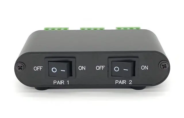 Alt view image 6 of 7 - 2-Way audio stereo Speaker selector Switcher Box, Combiner Multi Zone A B Speaker Switch Distribution Controller Box - P21