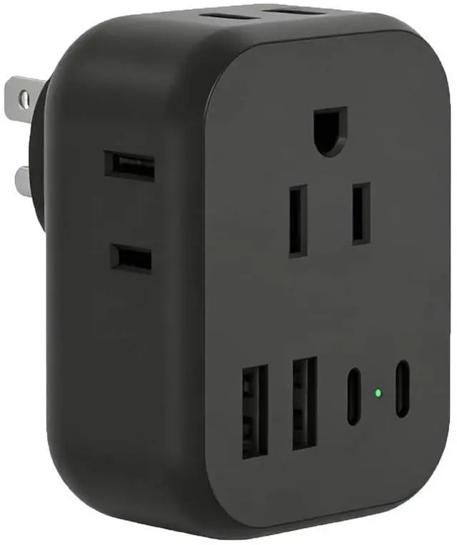 Main image of Type G Adapter for Travel, US to UK Plug Adapter with 4 Outlets 5 USB Ports (3 USB-C), Power Outlet Adaptor for USA to Ireland England London British Scotland Hong Kong Kenya