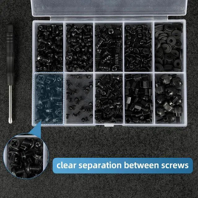 Alt view image 4 of 7 - 400PCS Computer Screws Assortment Kit with Screwdriver Motherboard Standoffs Screws for Universal Motherboard, HDD, SSD, Hard Drive,Fan, Power Supply, Graphics, PC Case, DIY Installation and Repair