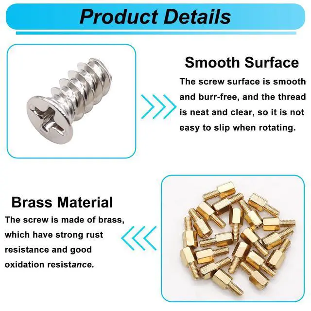 Alt view image 3 of 6 - 502PCS Computer Screws Assortment Kit, Motherboard Standoffs Screws PC Screws for PC Fan, PC Case, HDD Hard Drive, Laptop, SSD, CD-ROM, for DIY Installation & Repair of Computer Parts