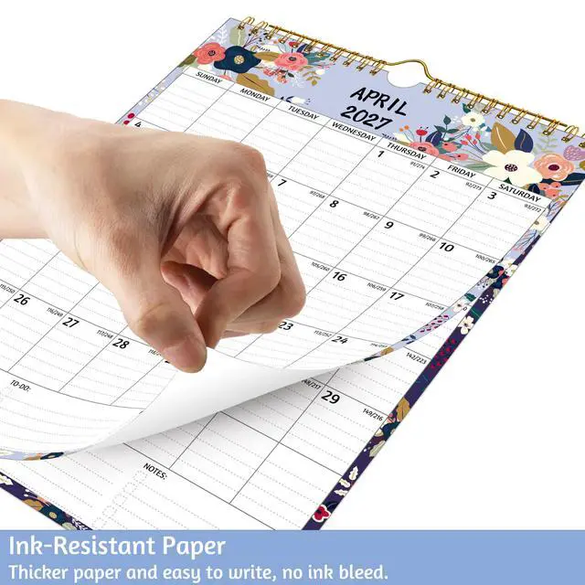 Alt view image 5 of 7 - Wall Calendar 2026-2028 2 Year Calendar 2026-2028, 8.5 x 11 In, Jul 2026 - Jun 2028, 24-Month Calendar, Small Monthly Calendar 2026-2026 Vertical, Ruled Blocks, Thick Paper, Holidays, To-do Notes