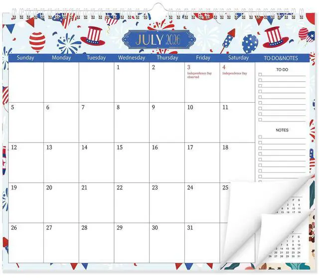 Main image of Wall Calendar 2026-2027, School Year Calendar from Jun. 2026 to Dec. 2027, 19-Month Paper Wall Calendar with To-Do List and Notes for Office School Home Teacher Planning, 14 x 11.5