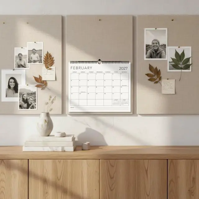 Alt view image 2 of 7 - Beautiful 2026-2027 Wall Calendar - Runs from June 2026 until December 2027 - Large 14.5" x 11.5" Office Wall Calendar for Easy Organizing