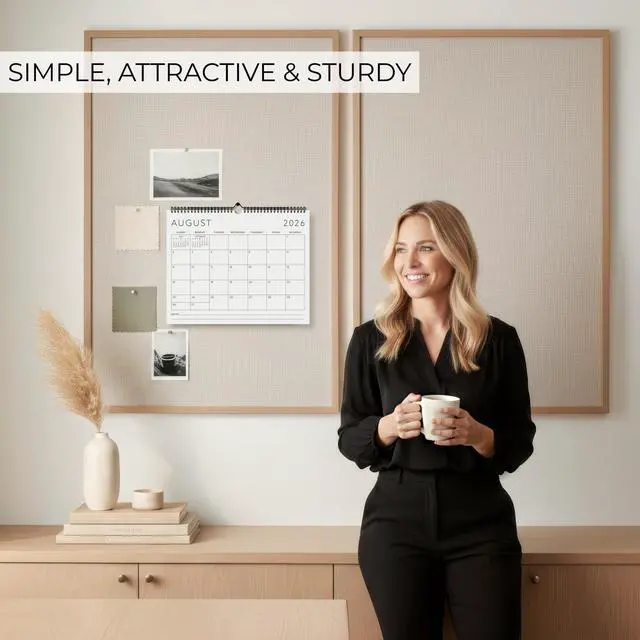 Alt view image 4 of 7 - Beautiful 2026-2027 Wall Calendar - Runs from June 2026 until December 2027 - Large 14.5" x 11.5" Office Wall Calendar for Easy Organizing