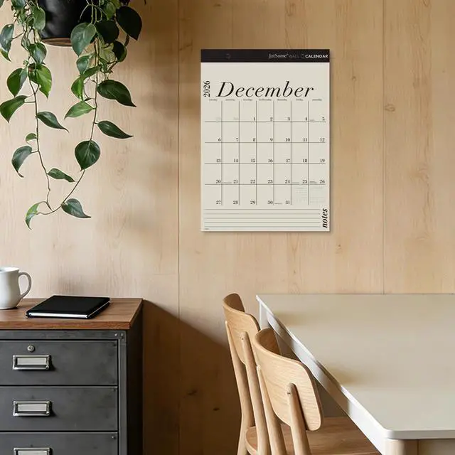 Alt view image 2 of 7 - Wall Calendar 2026-2027, Large Monthly Wall Calendar 12x17 inch From July 2026 to December 2027, Big Grid Hanging Calendar with Note for Organizing