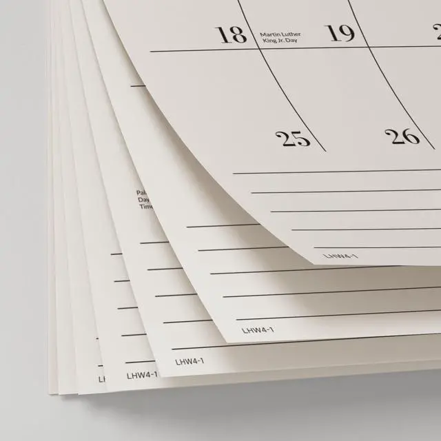 Alt view image 4 of 7 - Wall Calendar 2026-2027, Large Monthly Wall Calendar 12x17 inch From July 2026 to December 2027, Big Grid Hanging Calendar with Note for Organizing