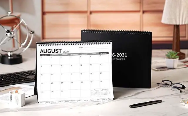 Alt view image 2 of 7 - 2026-2031 Monthly Planner - 5 Year Planner/Calendar 2026-2031, Jul 2026 - Jun 2031, 9" x 11", Tabs, 60 Months Flip Calendar, Spiral Bound Top, Black