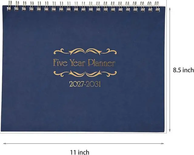 Alt view image 2 of 6 - 5 Year Calendar Planner Blue