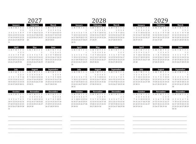 Alt view image 4 of 6 - 5 Year Calendar Planner Blue