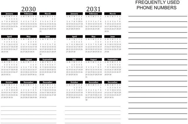 Alt view image 5 of 6 - 5 Year Calendar Planner Blue