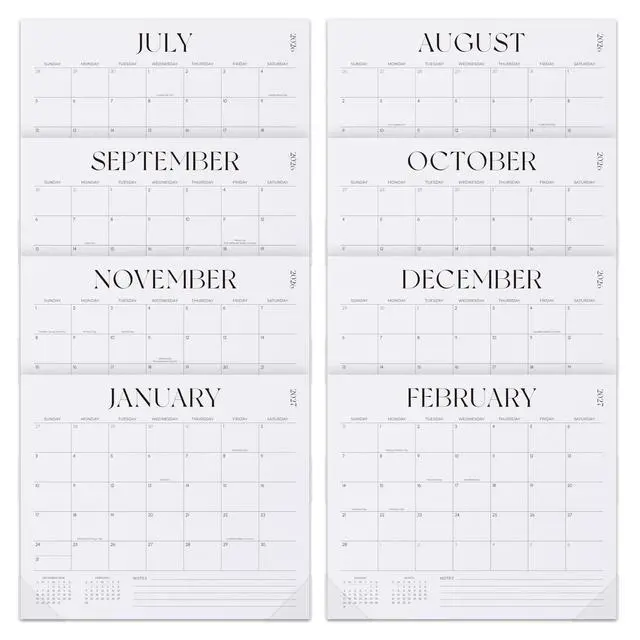 Alt view image 2 of 6 - Magnetic Wall Calendar 2026-2027, 18 Month Monthly Calendar from July 2026 to December 2027, 13 x 11, Academic Fridge Calendar for Home & Office Organization