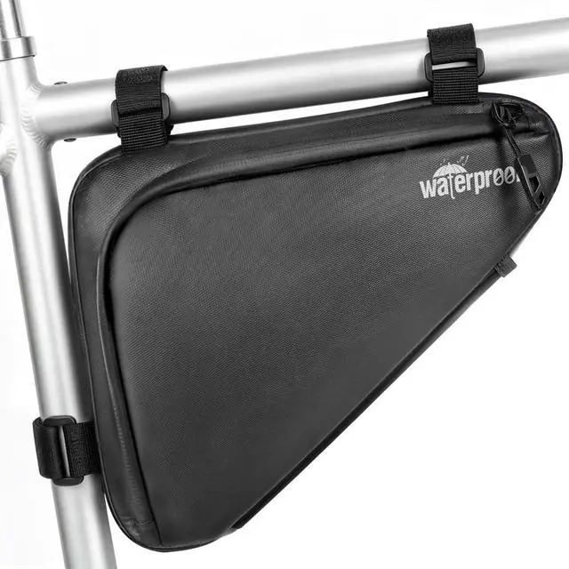 Main image of Bike Frame Bag, 2L Waterproof Bicycle Triangle Bag, Storage Pouch for Cycling Accessories, Front Tube Pack for Mountain Road Commute Bikes