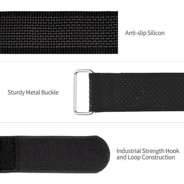 Alt view image 3 of 6 - Bike Rack Straps, 4-Pack Trilancer Adjustable Bike Wheel Stabilizer Strap with Hook and Loop for Car and Wall Mount, for Transportation and Storage (26'' x 1.5'')