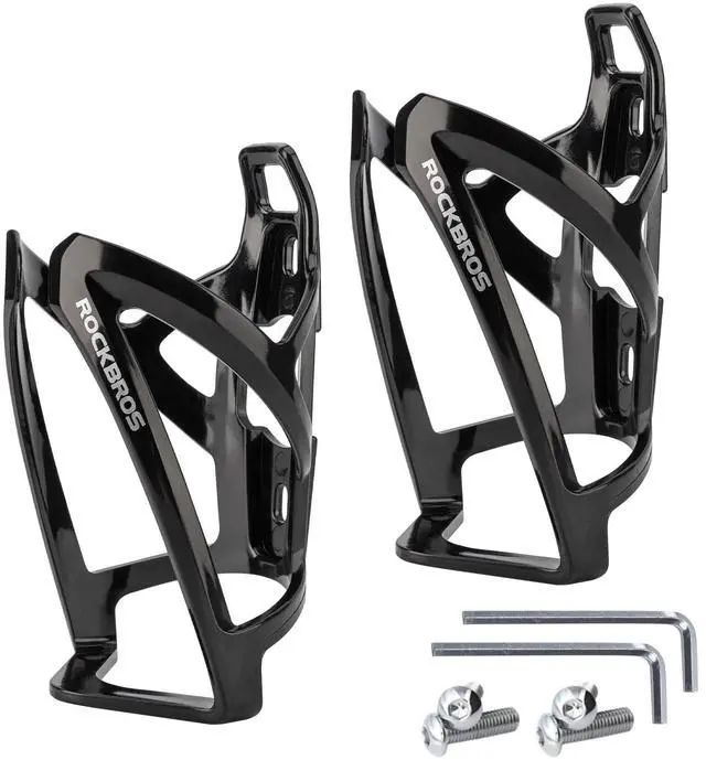 Main image of Bike Water Bottle Holder Ultra-Light Bicycle Bottle Cages with Screws Tool, Universal Bike Cup Holder for Road MTB Mountain Bikes Cycling Accessories2 Pack