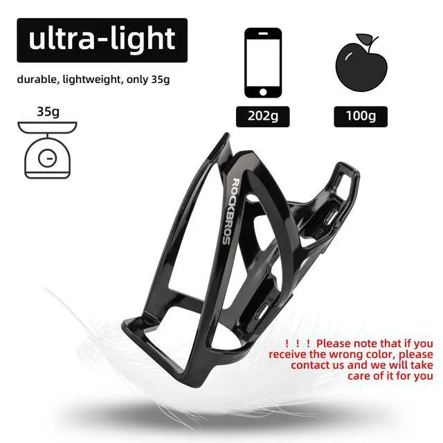 Alt view image 4 of 6 - Bike Water Bottle Holder Ultra-Light Bicycle Bottle Cages with Screws Tool, Universal Bike Cup Holder for Road MTB Mountain Bikes Cycling Accessories2 Pack