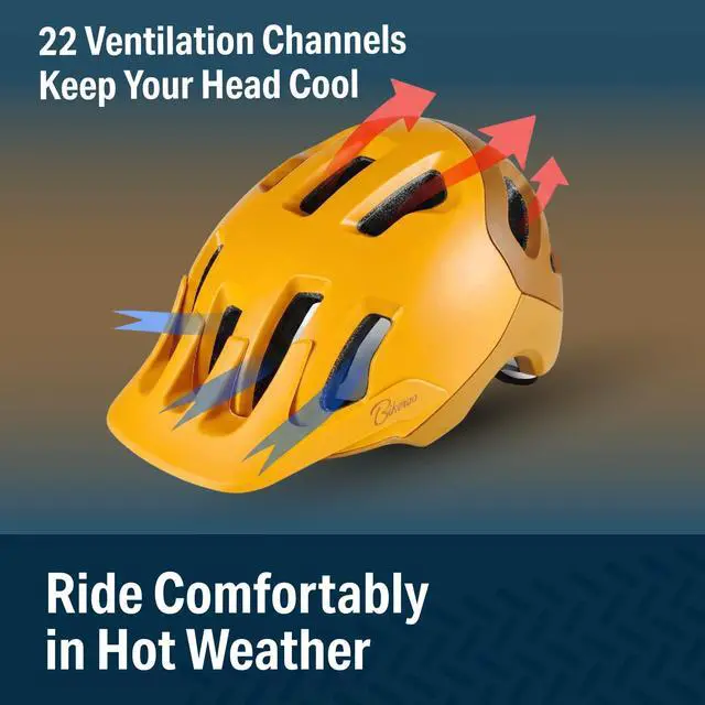 Alt view image 4 of 6 - MTB Bike Helmet, Adjustable 56-62 cm / 22" - 24" Circumference, Adult Cycling Safety Head Protection for Road Mountain Bicycles, Protective Headgear Sports Equipment for Outdoor Adventures