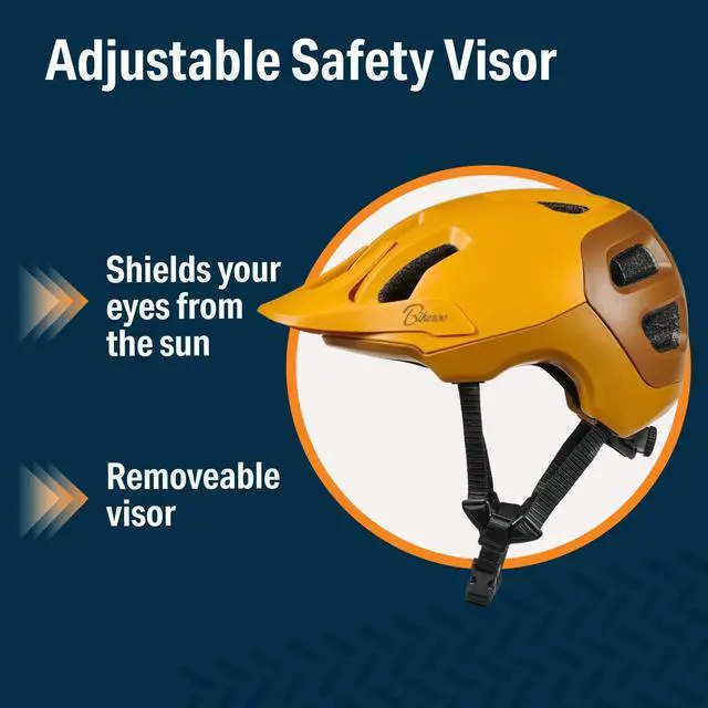 Alt view image 5 of 6 - MTB Bike Helmet, Adjustable 56-62 cm / 22" - 24" Circumference, Adult Cycling Safety Head Protection for Road Mountain Bicycles, Protective Headgear Sports Equipment for Outdoor Adventures